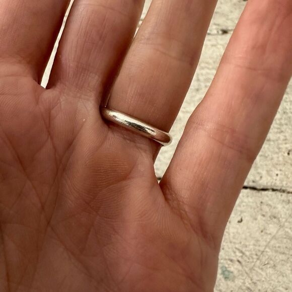 Vintage Native American Deep Turquoise Sterling Ring - Picture 5 of 10